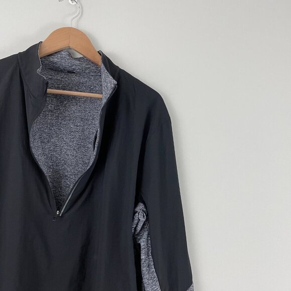 Lululemon Surge Shield 1/2 Zip Pullover in Black/Gray Men's Size XL - Picture 6 of 6